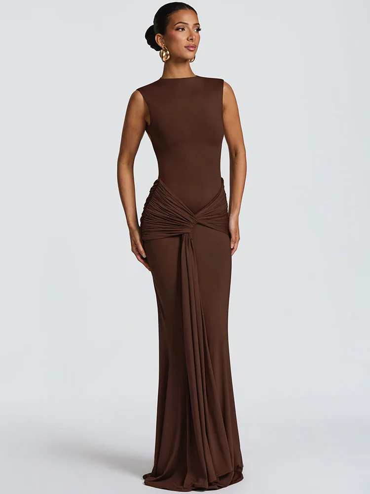 Backless Draped Ruched Sexy Ma - Robe Silk Women review and price