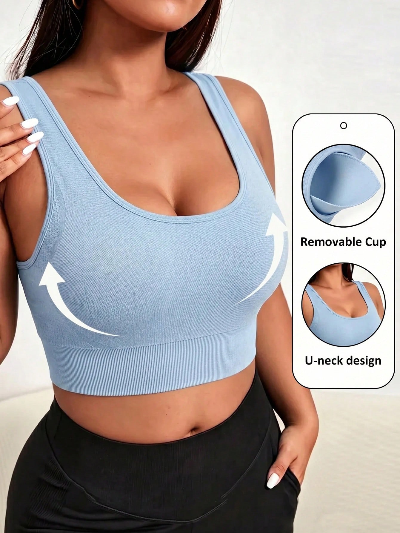 Plus Size Seamless Sports Bra  - Push Up Bra Padded review and price