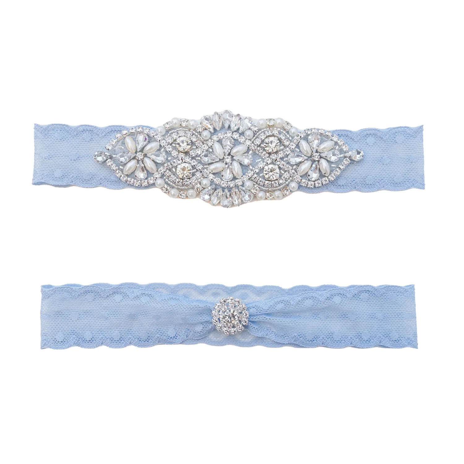 Luxury Heavy Pearls Crystals W - Garter Belt Set review and price